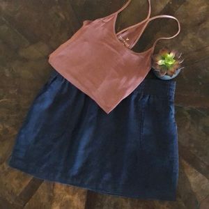 Allen Allen 100% linen skirt